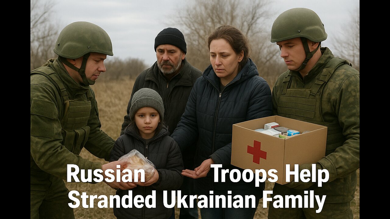 Life-Saving Aid: Russian Troops Help Deliver Food, Medicine, and Hope to Stranded Ukrainian Family