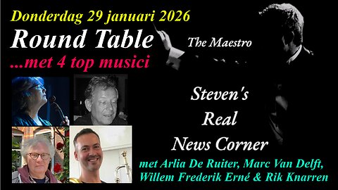 THE MAESTRO ORGANISEERT 'RONDE TAFEL GESPREK' MET 4 TOP MUSICI - DONDERDAG 29 JANUARI 2026