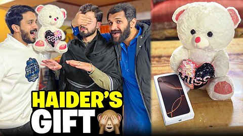 Haider's Birthday Gift is Ready🙈iPhone 16 Pro max in the Teddy Bear💕