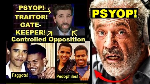 Con Opp PRO Pedophile TRUMP Psyop 'The People's Voice' and Mel Gibson in Plain Sight!