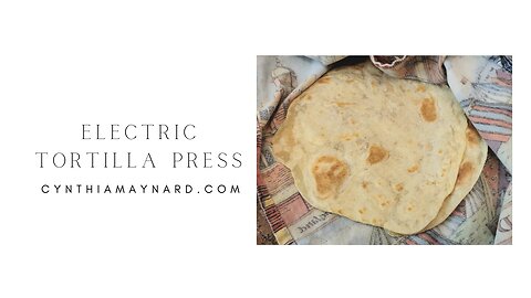 Electric Tortilla Press: First Time Using It!