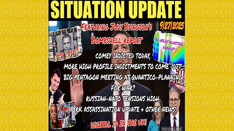 SITUATION UPDATE 9/27/25 - Judy Byington's Bombshell Report! Russian-Nato Tensions High, Kirk Assassination Update