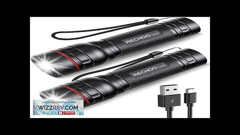 RECHOO Rechargeable Flashlights High Lumens 2 Pack G1000 Super Bright Flash Light Review