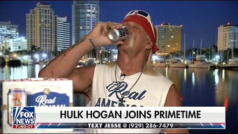 Hulk Hogan Chugs A Real American Beer Live On Fox