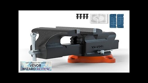 VEVOR 6" Bench Vise w/ Anvil 360°Swivel Locking Base Heavy Duty Ductile Review