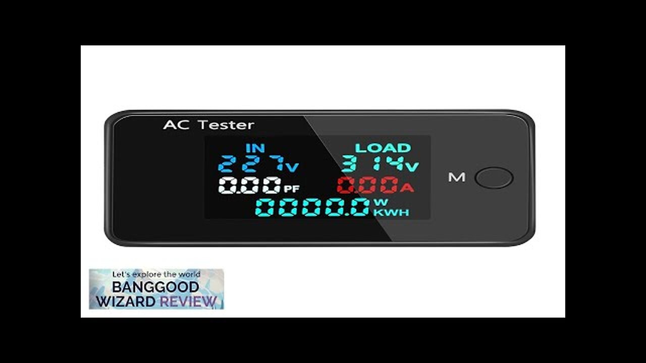 KWS-AC305 AC 50-300V 0-100A LED Digital Voltmeter AC Voltage Power Energy Meter Review