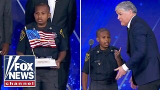 SEE IT: ‘DJ’ Daniel handcuffs Hannity while accepting ‘Young Patriot Award’