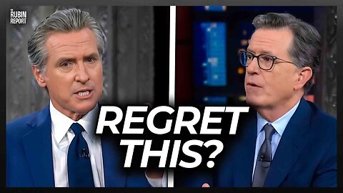 Gavin Newsom Humiliates Himself on Colbert by Saying This Live On-Air