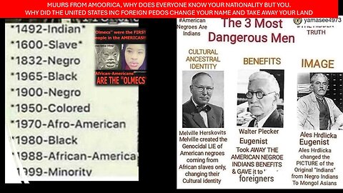 WHO ARE THE MOORISH FROM AMERICAS AND WHY DID THE UNITED STATES INC LEADERS TRY TO GENOCIDE US