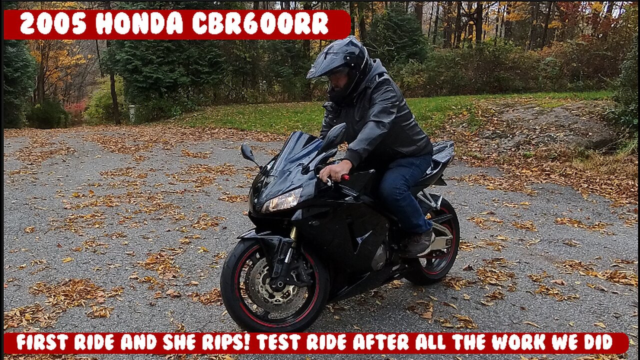 Pt4 Honda CBR 600RR She RIPS! First ride, after new plastic fairing kit, and other work done