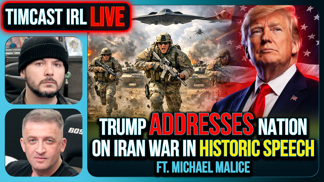 LIVE: Trump Address Iran War In Historic Speech | Timcast IRL