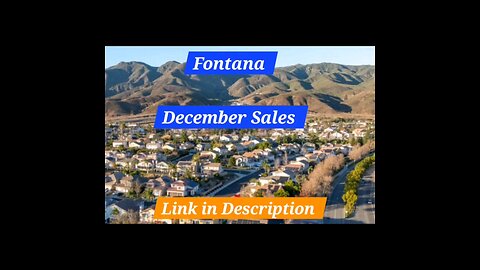 Fontana December Sales 🏢