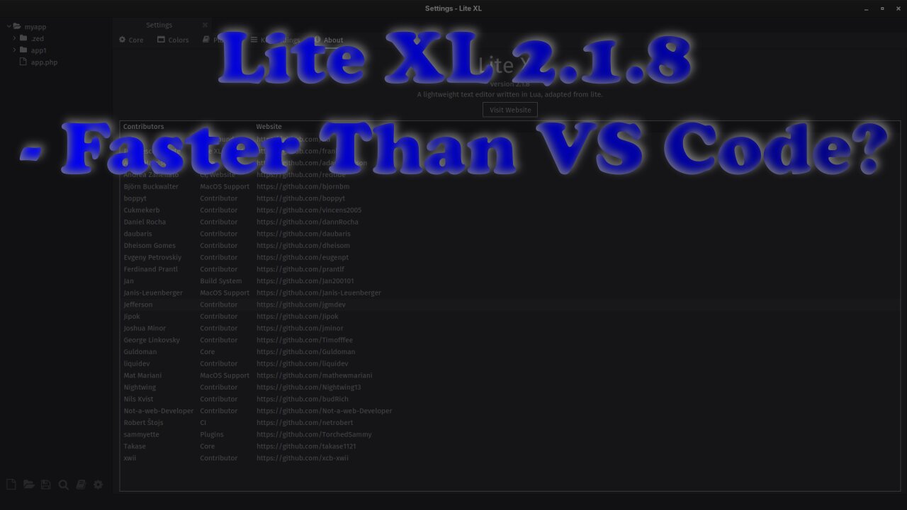 Lite XL 2.1.8 - The Fastest Open Source Code Editor for Linux and Developers!