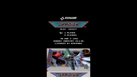 Gradius (1986) | NES Arcade Classic Gameplay #shorts