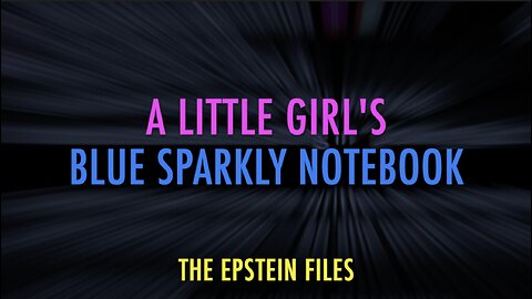 A LITTLE GRIL'S BLUE SPARKLY NOTEBOOK