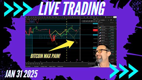 $BITCOIN MAX PAIN!! Live Trading 1/31/2025 $Bitcoin, $Forex, $Stocks, $Gold $Silver