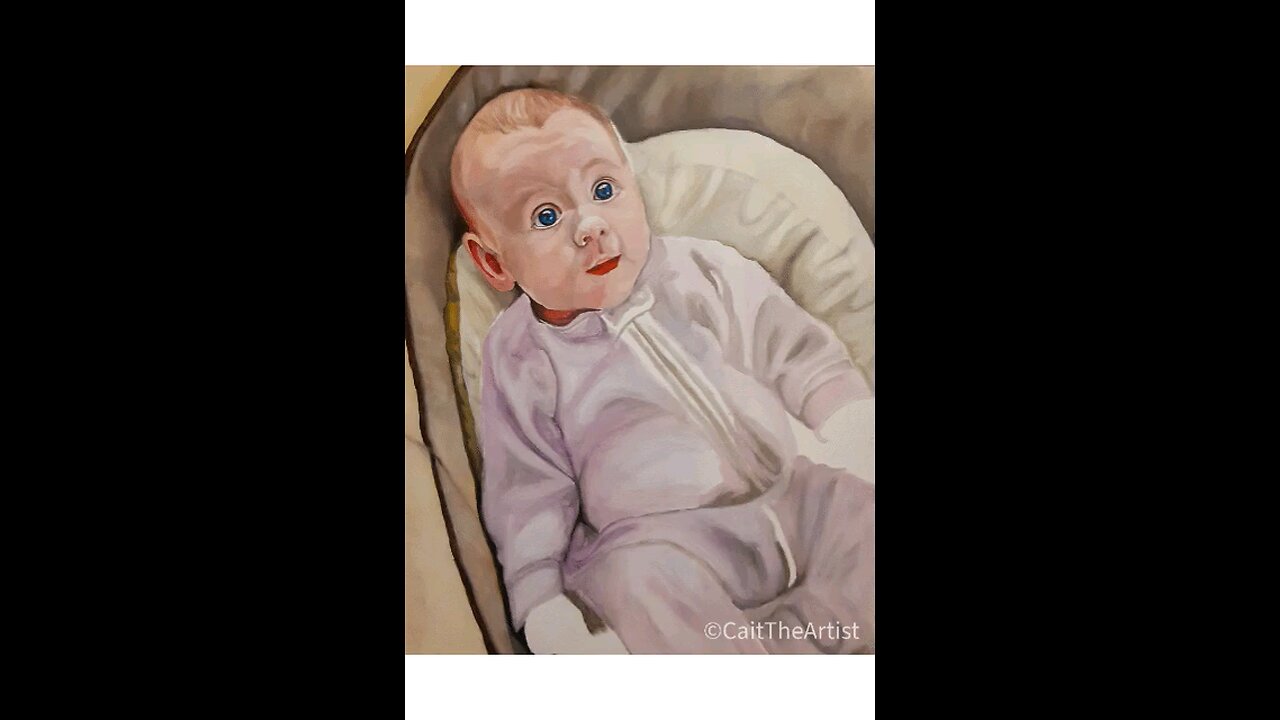 Painting Progression-Baby Elizabeth