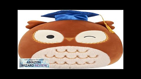 Squishmallows Original 12-Inch Arella Brown Owl with Graduation Cap Official Jazwares Review