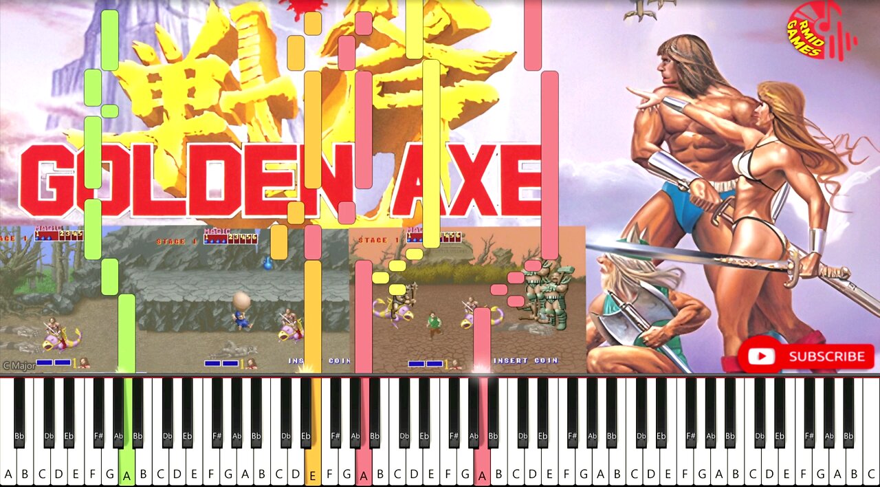 Golden Axe - Wilderness Piano MIDI #Games #Piano #Music #Sega #GoldenAxe