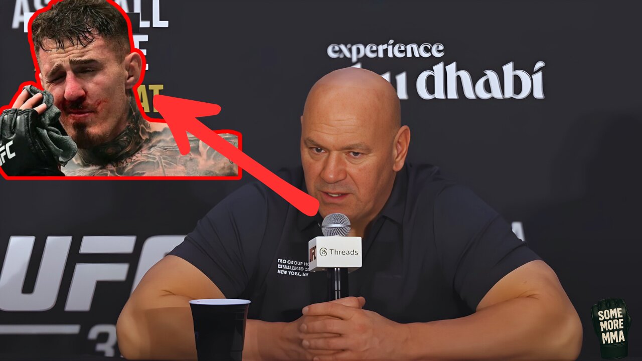 Dana White reacts to Tom Aspinall vs Ciryl Gane ENDING with EYE POKE! #ufc321