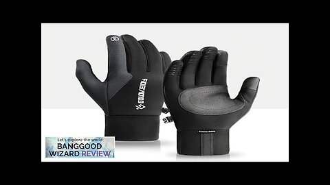 Golovejoy Warm Gloves Touch Screen Windproof Plus Velvet Wear-Resistant Gloves for Cycling Review