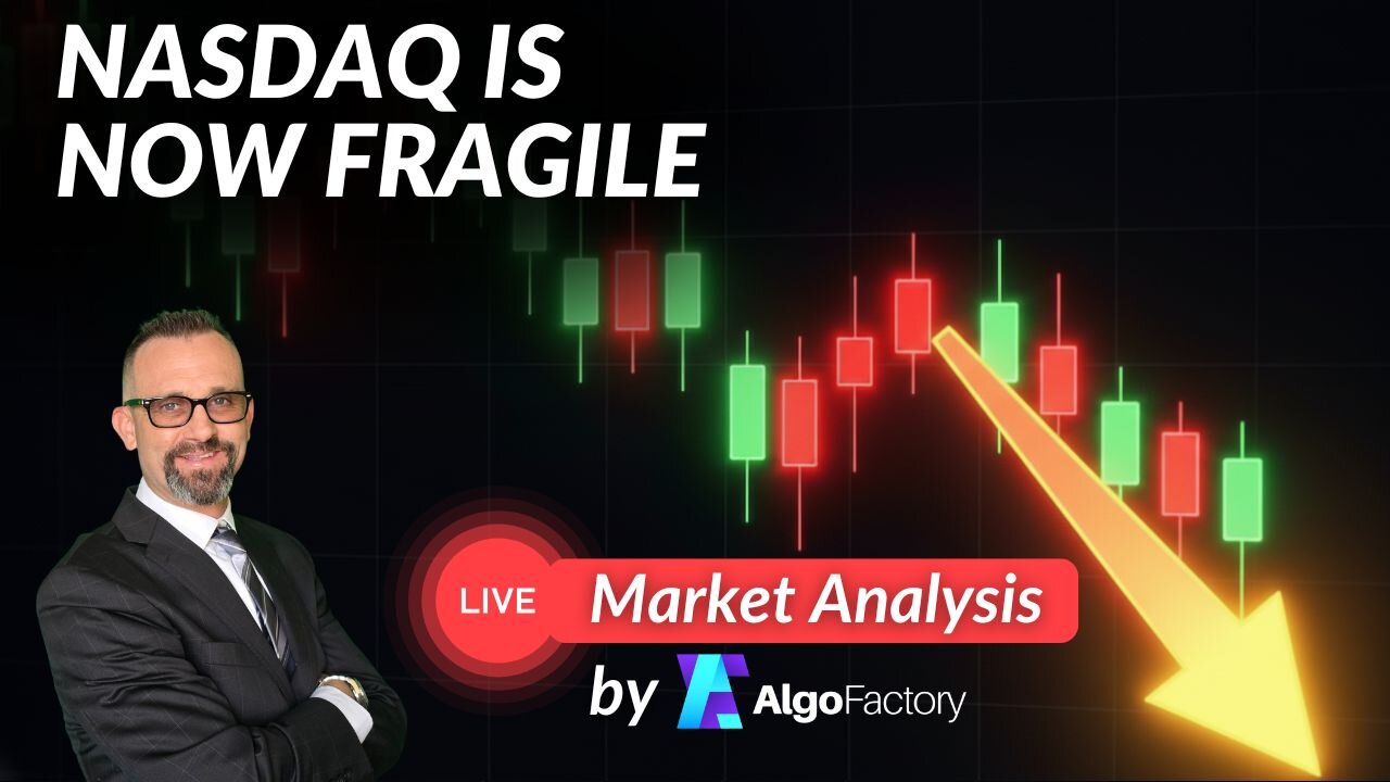 Can $NASDAQ Break Its Downtrend? Live Trading 7/21/2026
