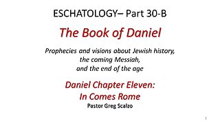 1/4/26 Eschatology part 30-B