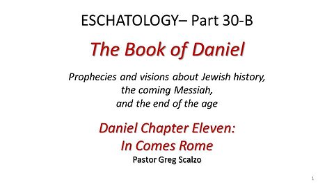 1/4/26 Eschatology part 30-B