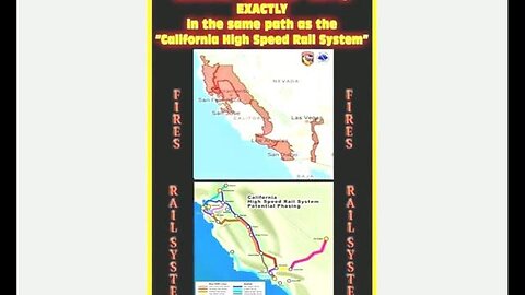 California Fires Line Up In EXACT Same Path As New Rail System