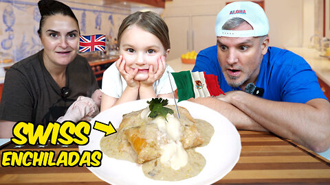 Brits Try Authentic Mexican Swiss Enchiladas for the First Time! 🇲🇽