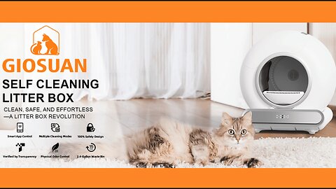 Self Cleaning Cat Litter Box, Smart Automatic Cat Litter Box