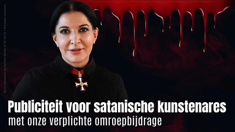 Publiciteit voor satanische kunstenares met onze verplichte omroepbijdrage?