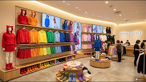 A Store With Different Color Cat Ear Hoodie and skirt also ugg boot / ugg slipper