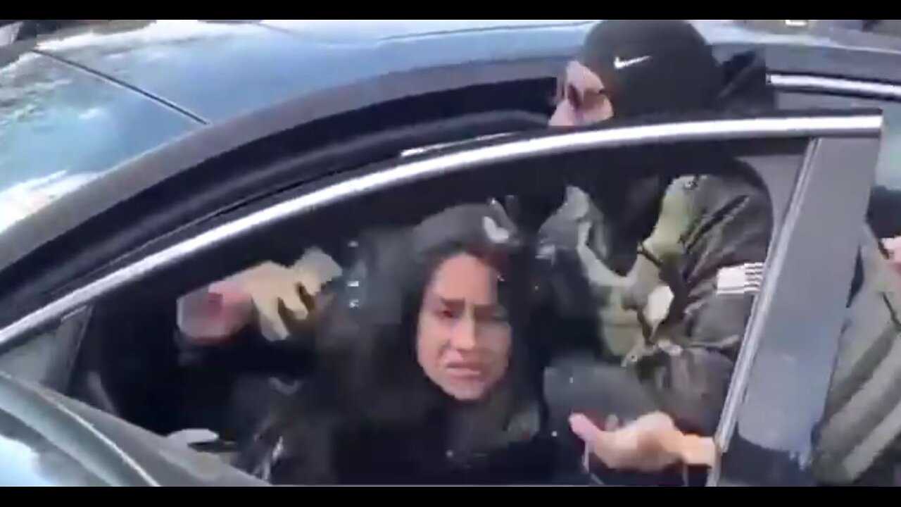 Liberal arrested for using her vehicle to block ICE. Domestic Terrorism.
