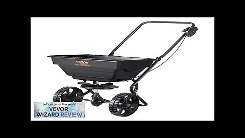 VEVOR Broadcast Spreader 25 LB Walk-Behind Turf Spreader with 8" Wheels Steel Review