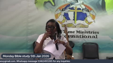 Monday Bible Study 5 January 2026