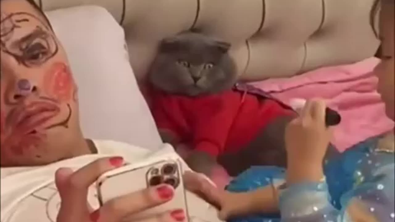 The cat realized that he was next