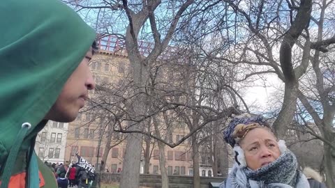 djelf7 visits the Central Park 5 exoneration memorial