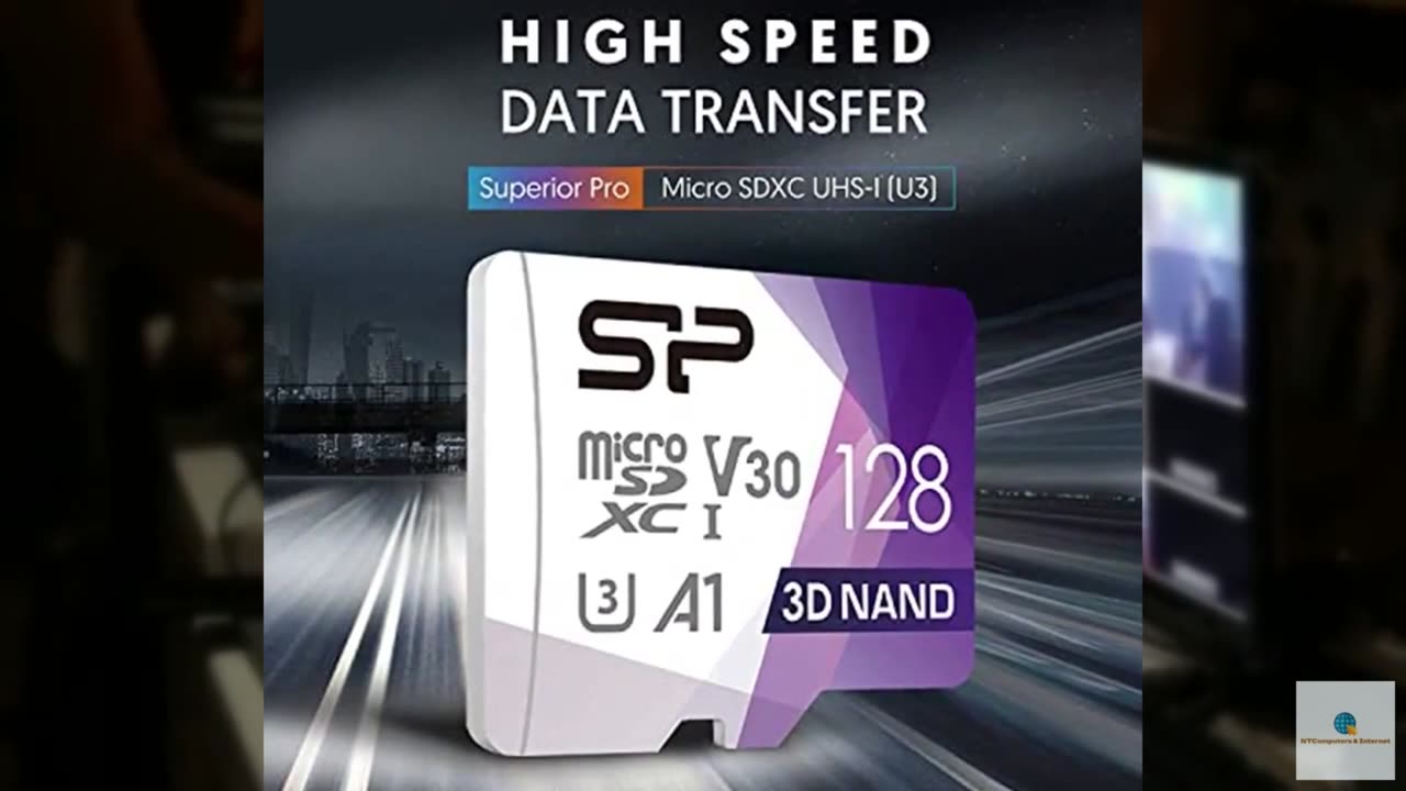 Silicon Power 128GB Micro SD Card U3 SDXC Up to 100MB/s High Speed Memory Card f