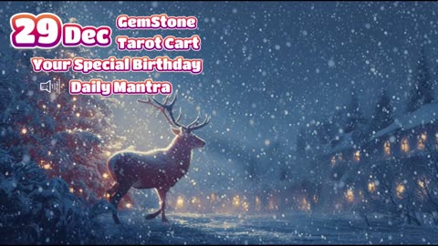 29 December 🌟 Your Special Personal Birthday Meaning December | Astrology • Tarot • Gemstones
