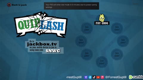 Rumble Only Quiplash Stream