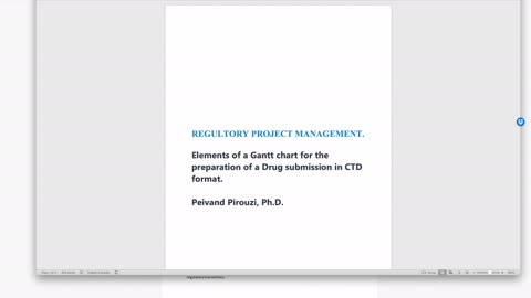 Regulatory Affairs Project Management: NDS in CTD Format for Health Canada by Peivand Pirouzi, Ph.D.