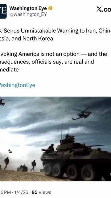 U.S. Sends Unmistakable Warning to Iran, China, Russia, and North Korea