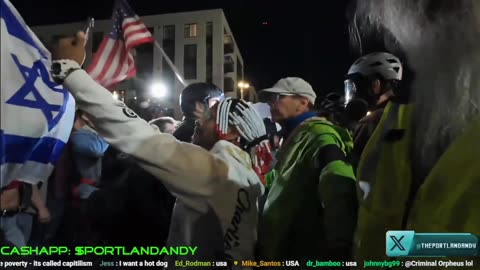 IDF Hijacks MAGA protesting Antifa at ICE Detention Facility