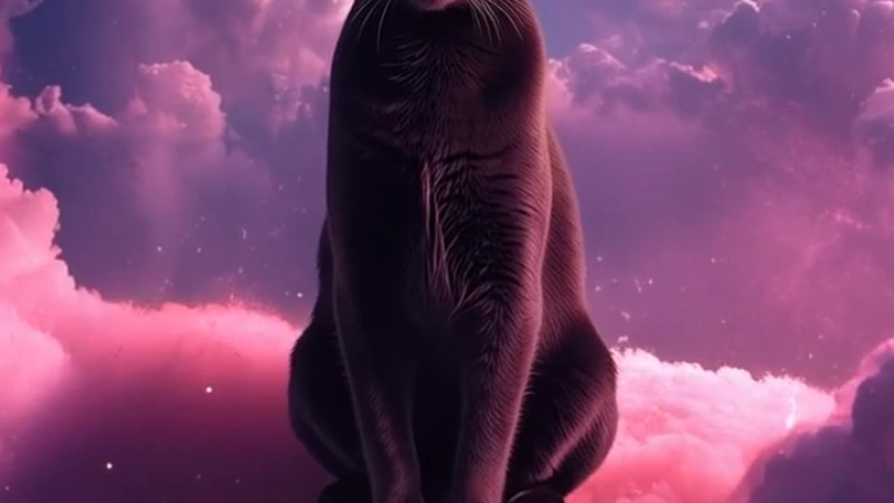 Where Cats Meet the Sunset #LeonardoAI