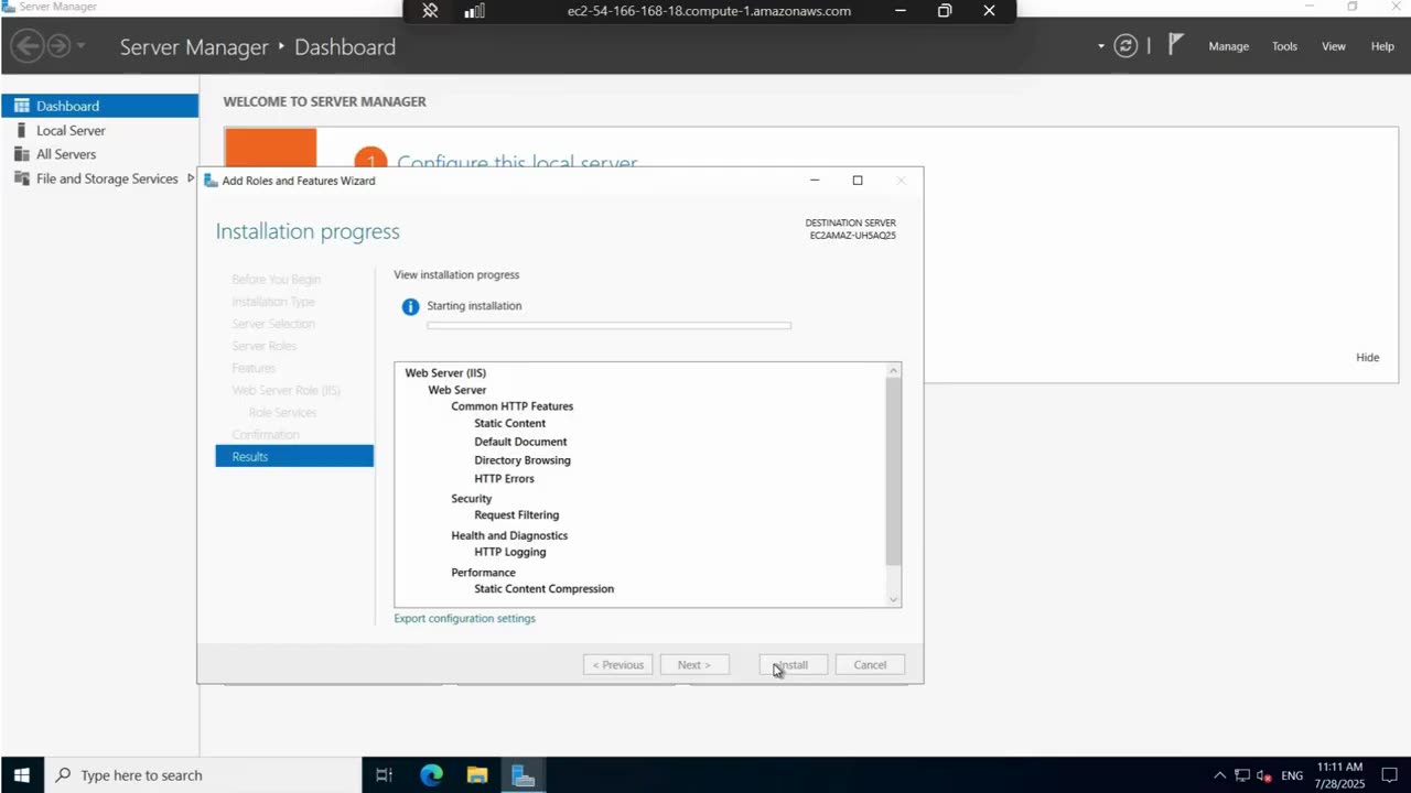 Configure the web server by Pavithra #cloudcomputing #Studentmade | Ekascloud