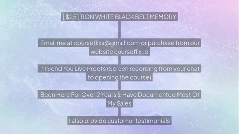 Download RON WHITE BLACK BELT MEMORY