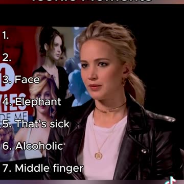 Jennifer Lawrence's Iconic moments