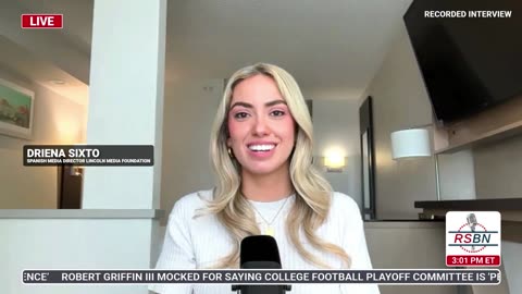 WATCH: RSBN Interviews Spanish Media Director of Lincoln Media Foundation, Driena Sixto - 12/5/25