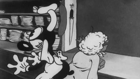 Dizzy Dishes - the first appearance of Betty Boop